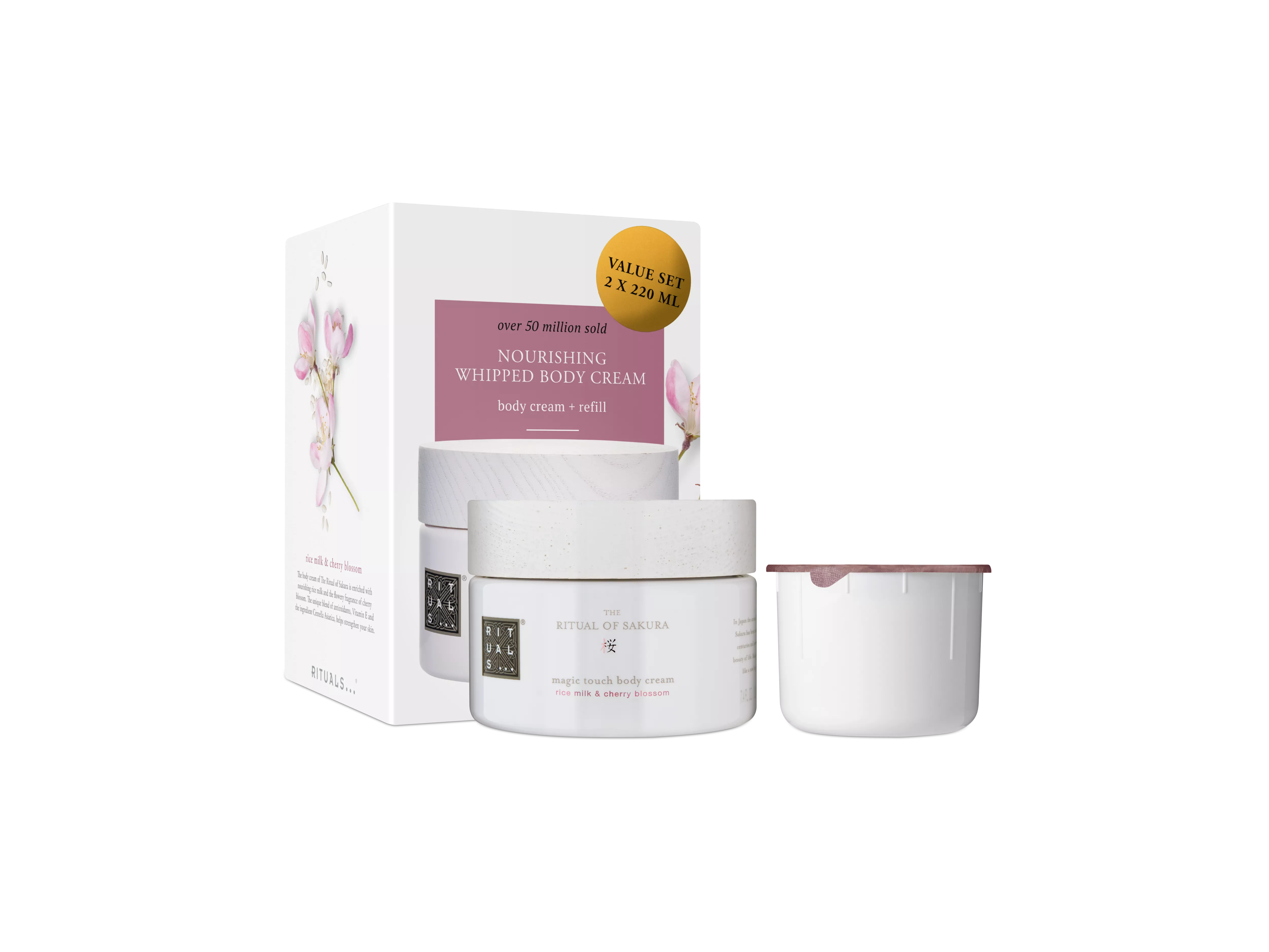 Crema corporal y paquete de recarga
