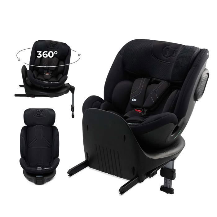 Silla de coche infantil Kinderkraft XRIDER 2 I-SIZE, 40–150 cm, giro de 360°, ISOFIX, SPS+, H-GUARD+, 8 posiciones de reclinado, orientada hacia atrás.