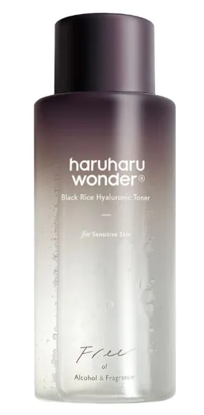 Haruharu Wonder black rice hyaluronic toner free of alcohol fragrance