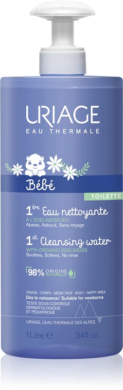 Uriage Bébé 1st attīrošais ūdens ķermenim un sejai