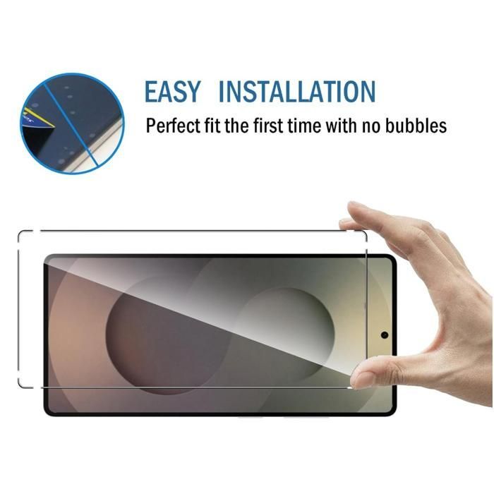 Pack of 3 Tempered Glass Screen Protectors for SAMSUNG GALAXY S25 ULTRA + 3 Tempered Glass Rear Camera Lens Protectors