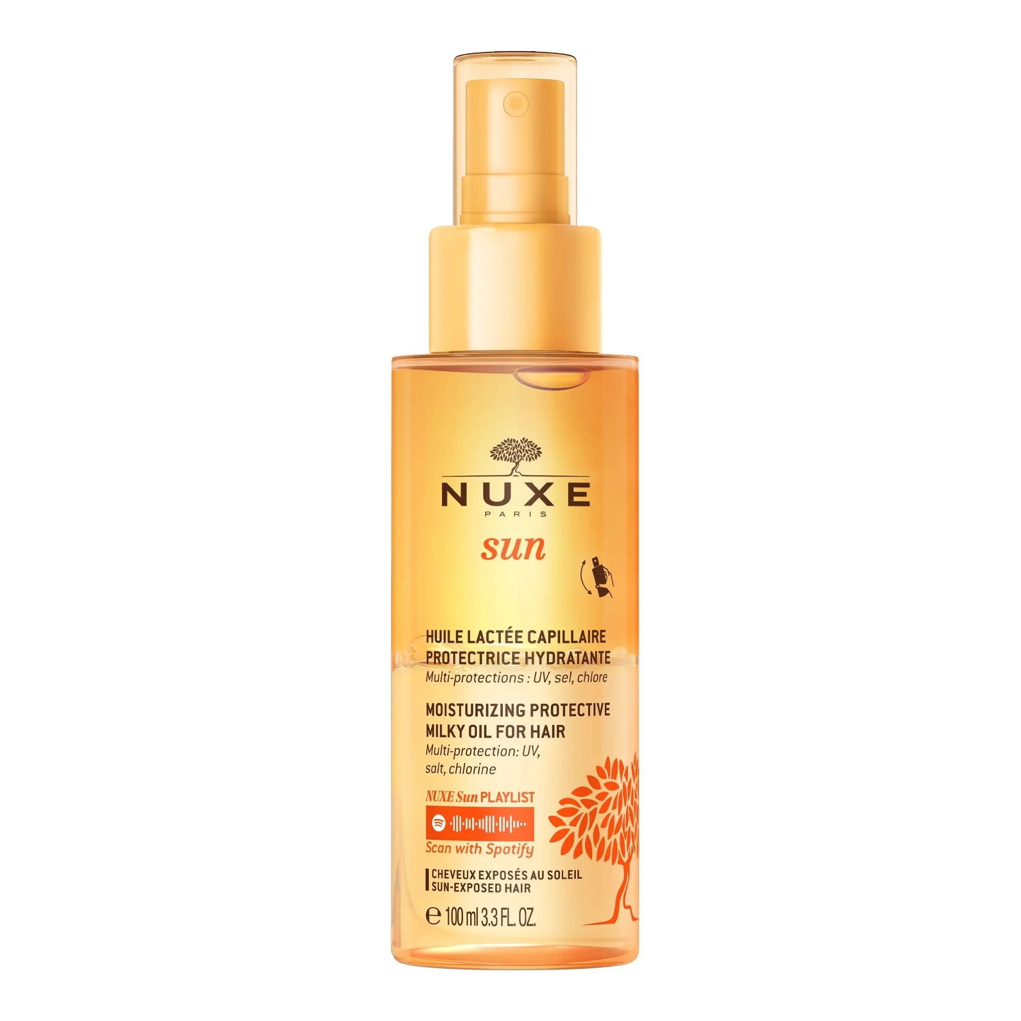 Sun Olio Latte Protettivo Per Capelli - Trattamento Protezione Solare Capelli , Olio Capelli