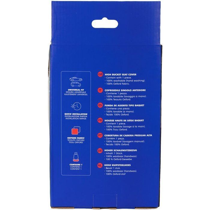 Funda para asiento de coche - SPARCO - Universal 3D - Tejido lateral - Poliéster/tejido de rizo - Bolsillo con cremallera