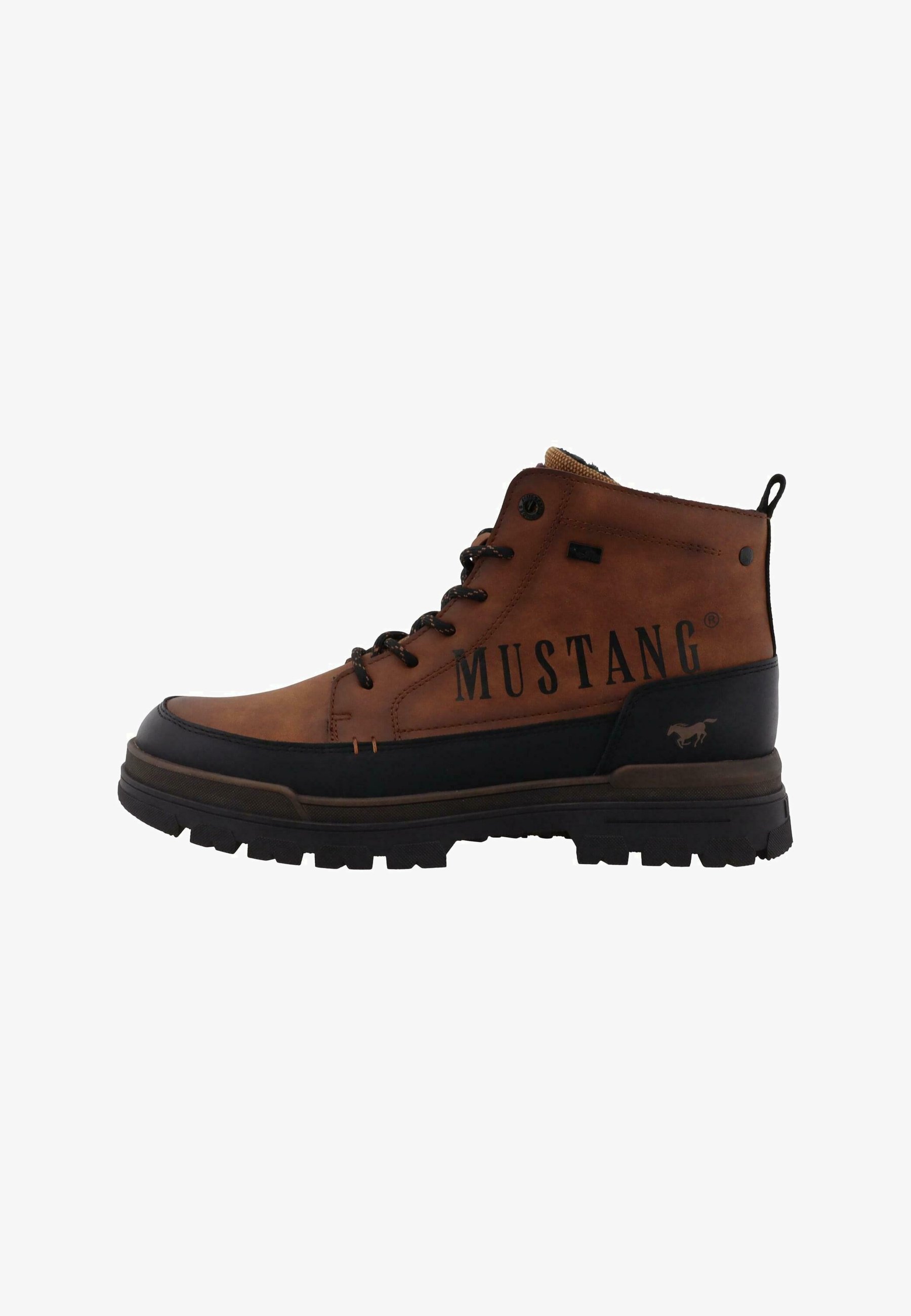 Bottines Mustang à lacets - cognac