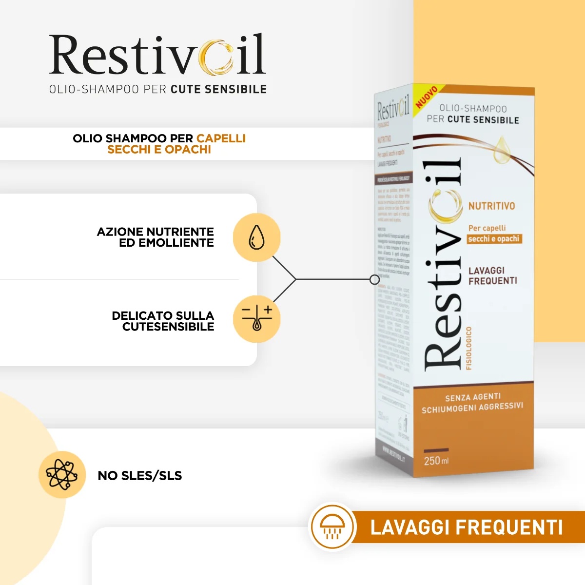 RESTIVOIL Shampooing nourrissant physiologique Restivoil 250 ml