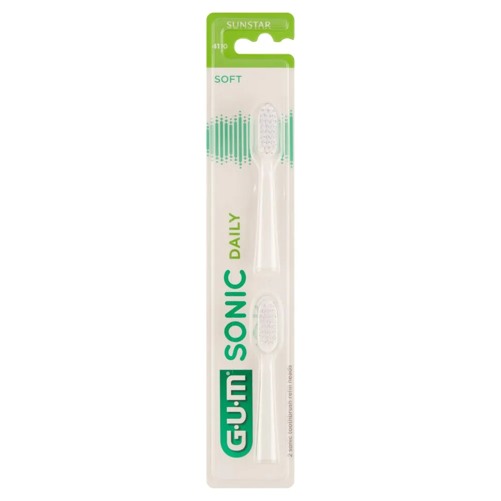 Gum Sonic Daily Końcówki do szczoteczki sonicznej, białe