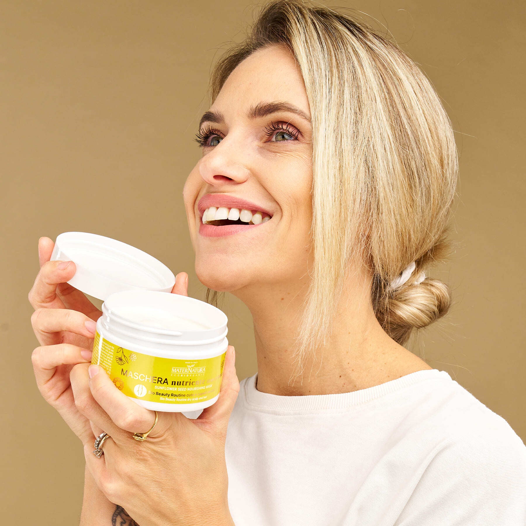Balsamo Maschere e Olii Maschera Capelli Ristrutturante Ai Semi Di Girasole - Maschera Idratante Capelli, Maschera Riparatrice Capelli