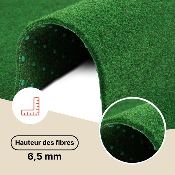 TAPISO Gazon Artificiel Synthétique Magic Forest Vert Pelouse Polypropylène Extérieur 200x300
