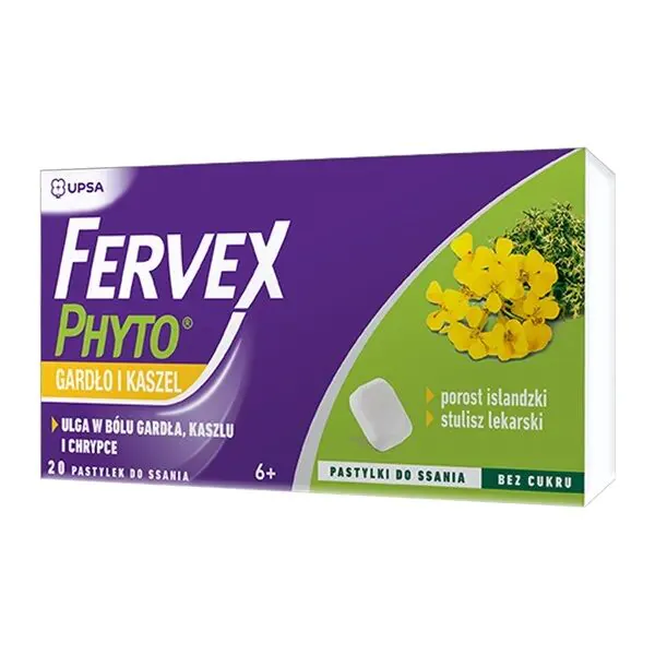 Fervex Phyto Gardło i Kaszel Pastylki do ssania
