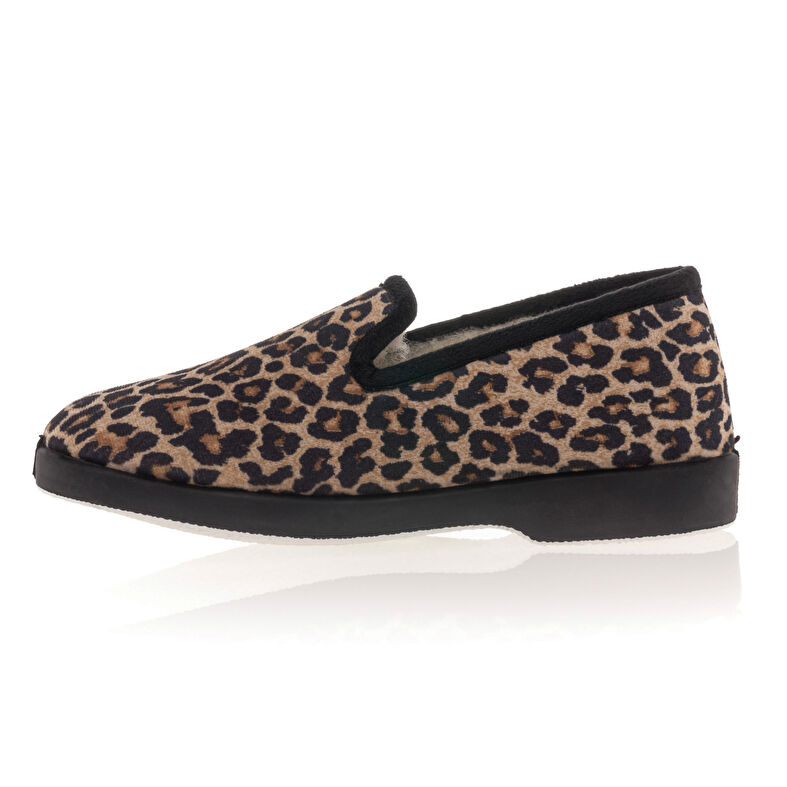 Pantuflas marrones para mujer