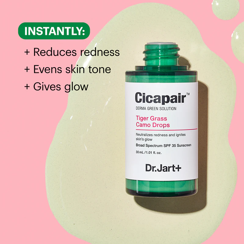 Dr. Jart+ Cicapair™ Tiger Grass Camo Drops FPS 35 lekki fluid tonujący