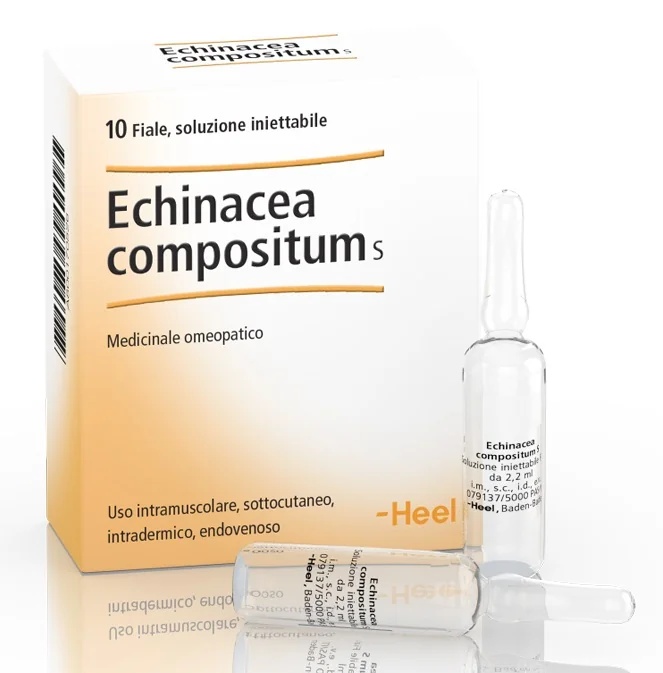 GUNA Heel Echinacea Compound S, 10 flacons de 2,2 ml pour le système immunitaire