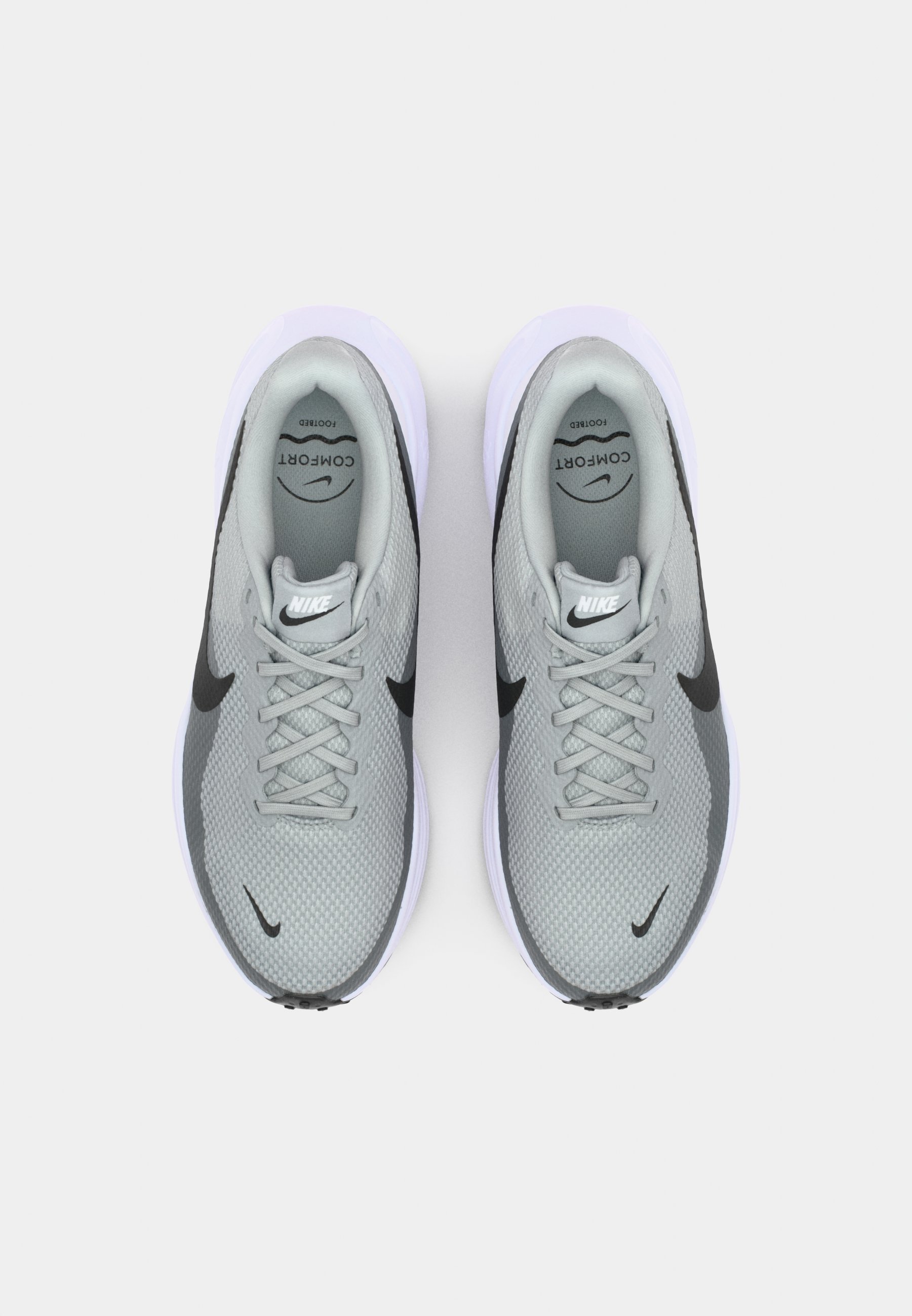Nike Performance REVOLUTION 8 - Buty do biegania po drogach - jasnoszary dymny/czarny/szary dymny/biały