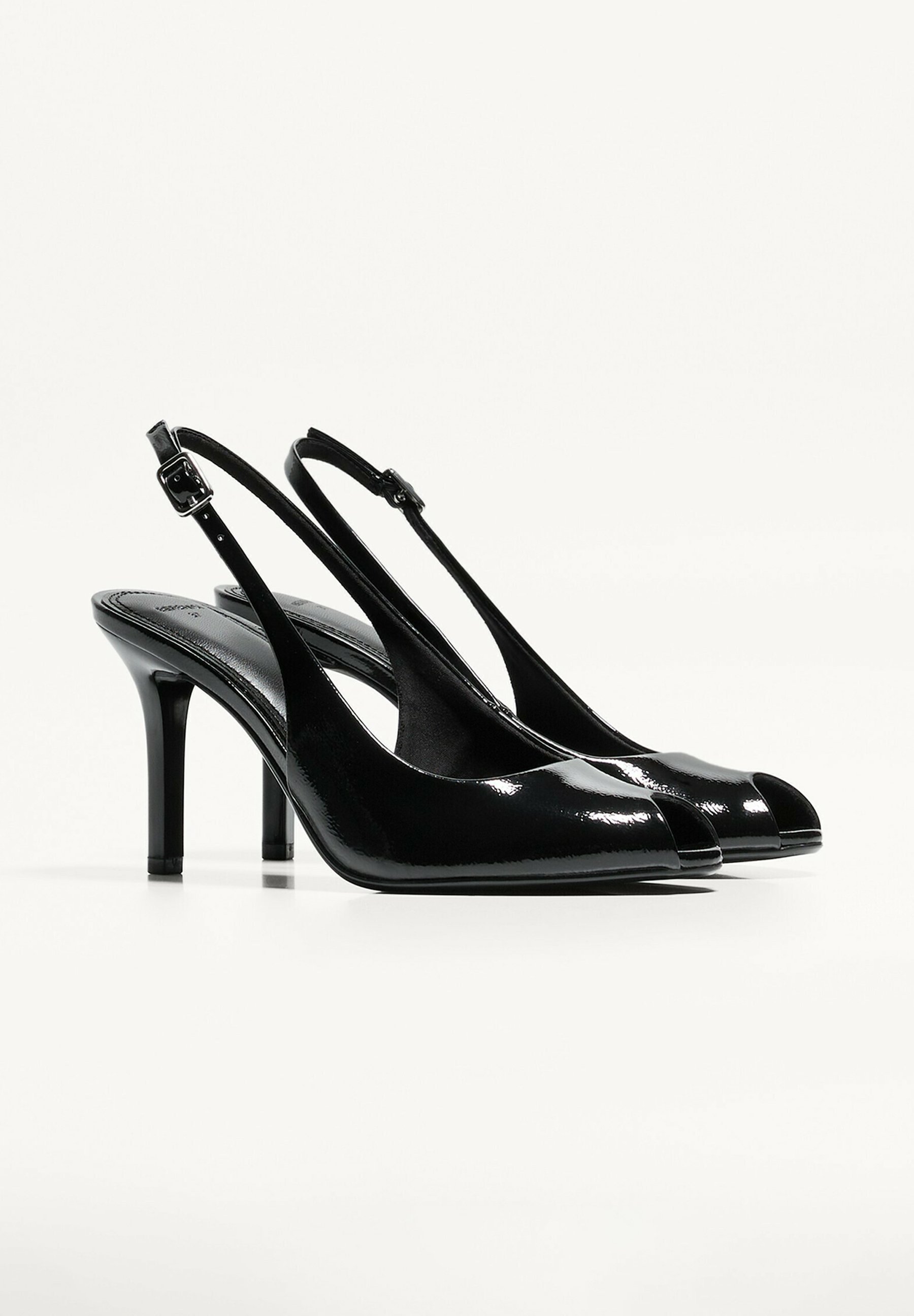 Bershka CON APERTURA - Scarpe con punta aperta - nere