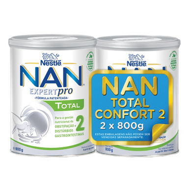Nan-pakke Spesial morsmelkerstatning 2 Komfort 2 x 800 g 2 x 800 g
