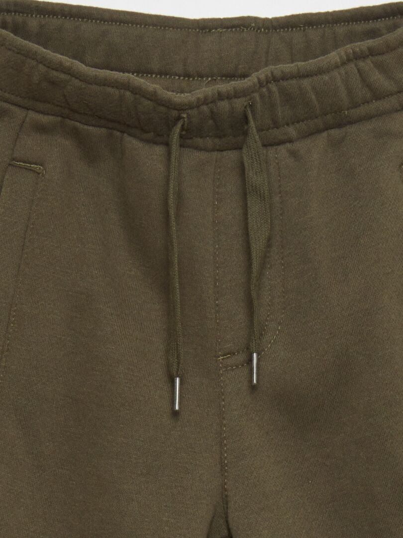 Fleece joggingbroek - Slim fit - Khaki