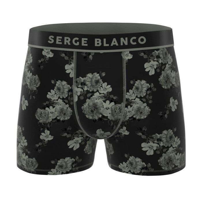 Serge Blanco Boxer Homme  Caleçon Homme - Gris  (Lot de 3)