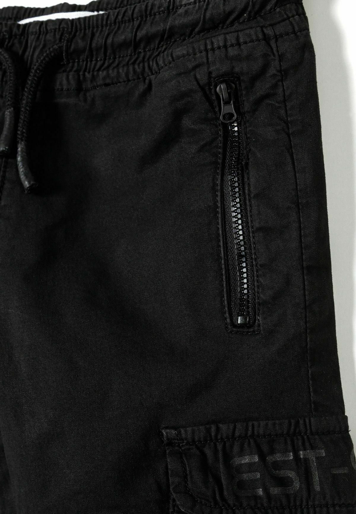 MINOTI UTILITY MET ELASTISCHE TAILLE - Cargobroek - zwart
