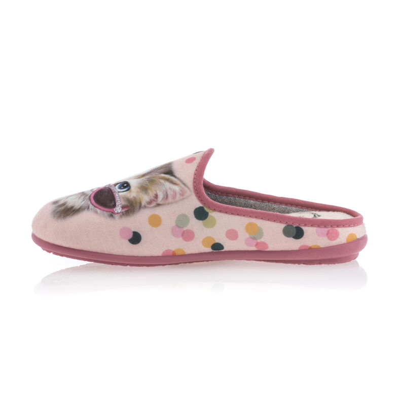Pantuflas rosas para mujer