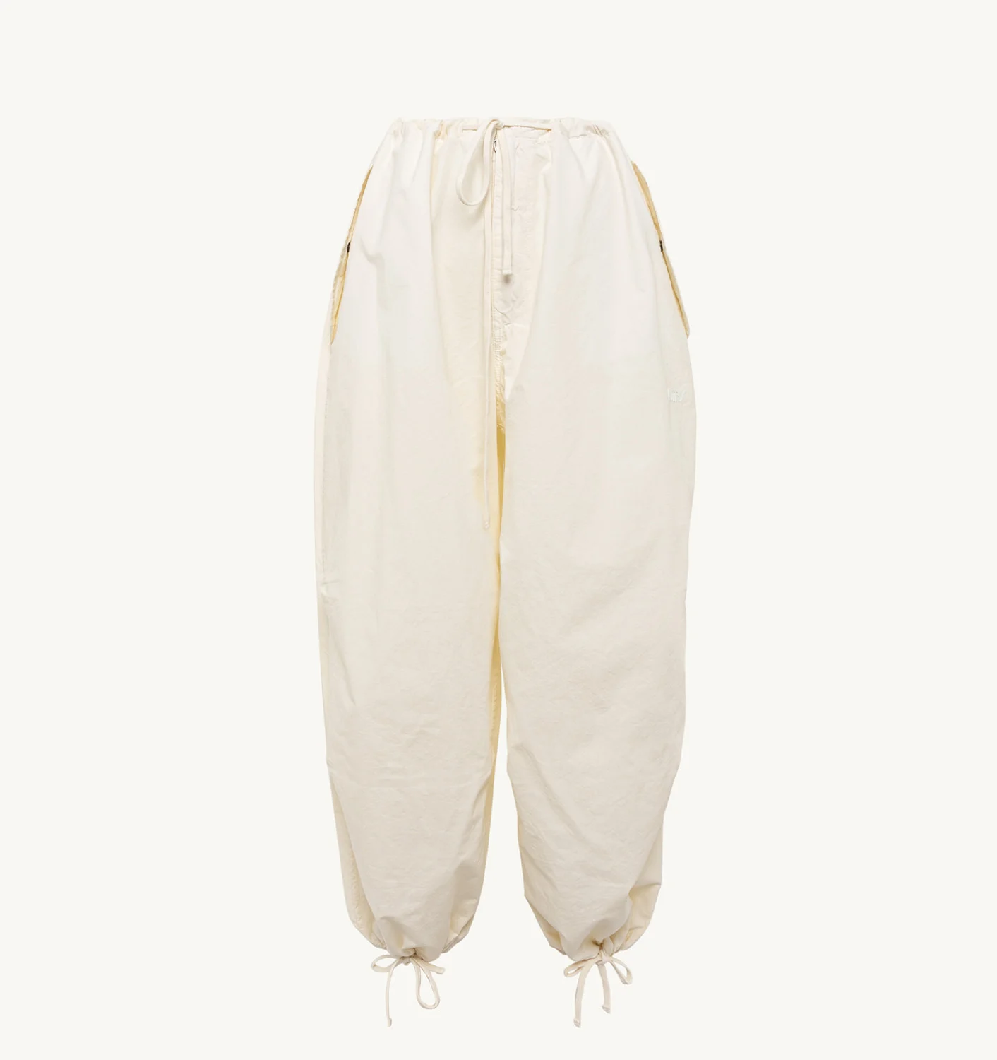 UNISEX-FIT-LASKUVARJOHOUSUT, JOISSAN VALKOISTA PUUVILLAA