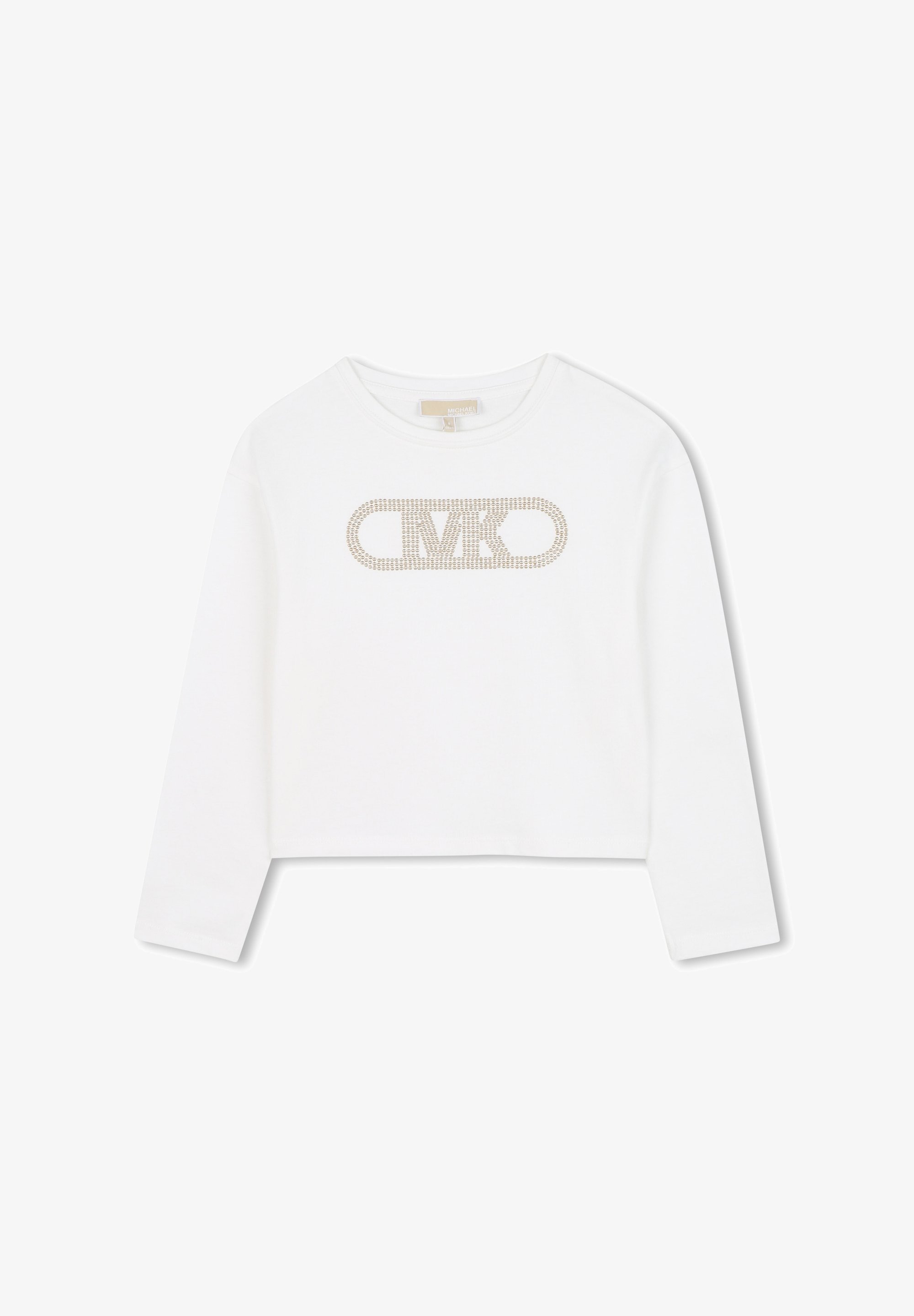 Michael Kors Kids tops ar garām piedurknēm - balts