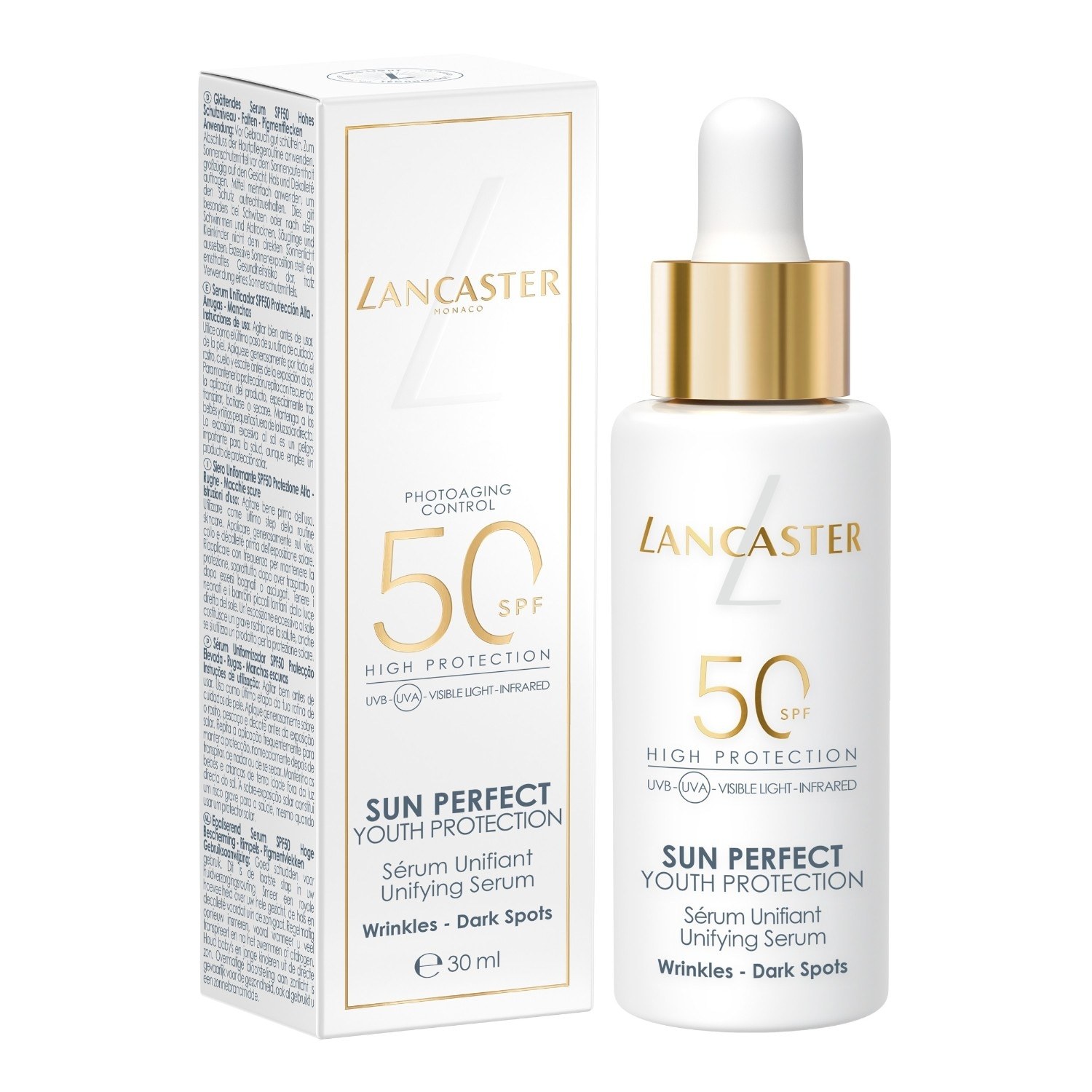 Lancaster krema za sunčanje Sun Perfect ujednačujući serum SPF50 - 30 ml