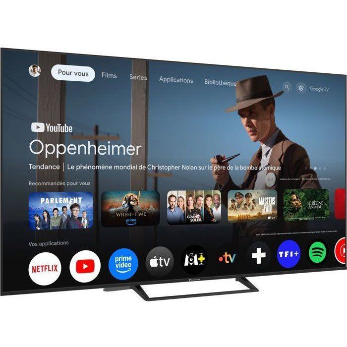 CONTINENTAL EDISON - CELED75SVQLD26B6 - TV QLED UHD 4K 75'' (189 cm) - SMART GOOGLE - 3xHDMI - 2xUSB