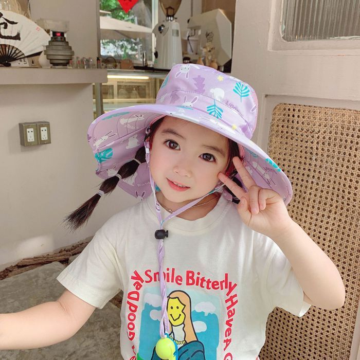Gorro FUNMOON para niño, gorro de verano para el sol, gorro de playa para bebé, gorro de pescador ajustable para exteriores - 686144