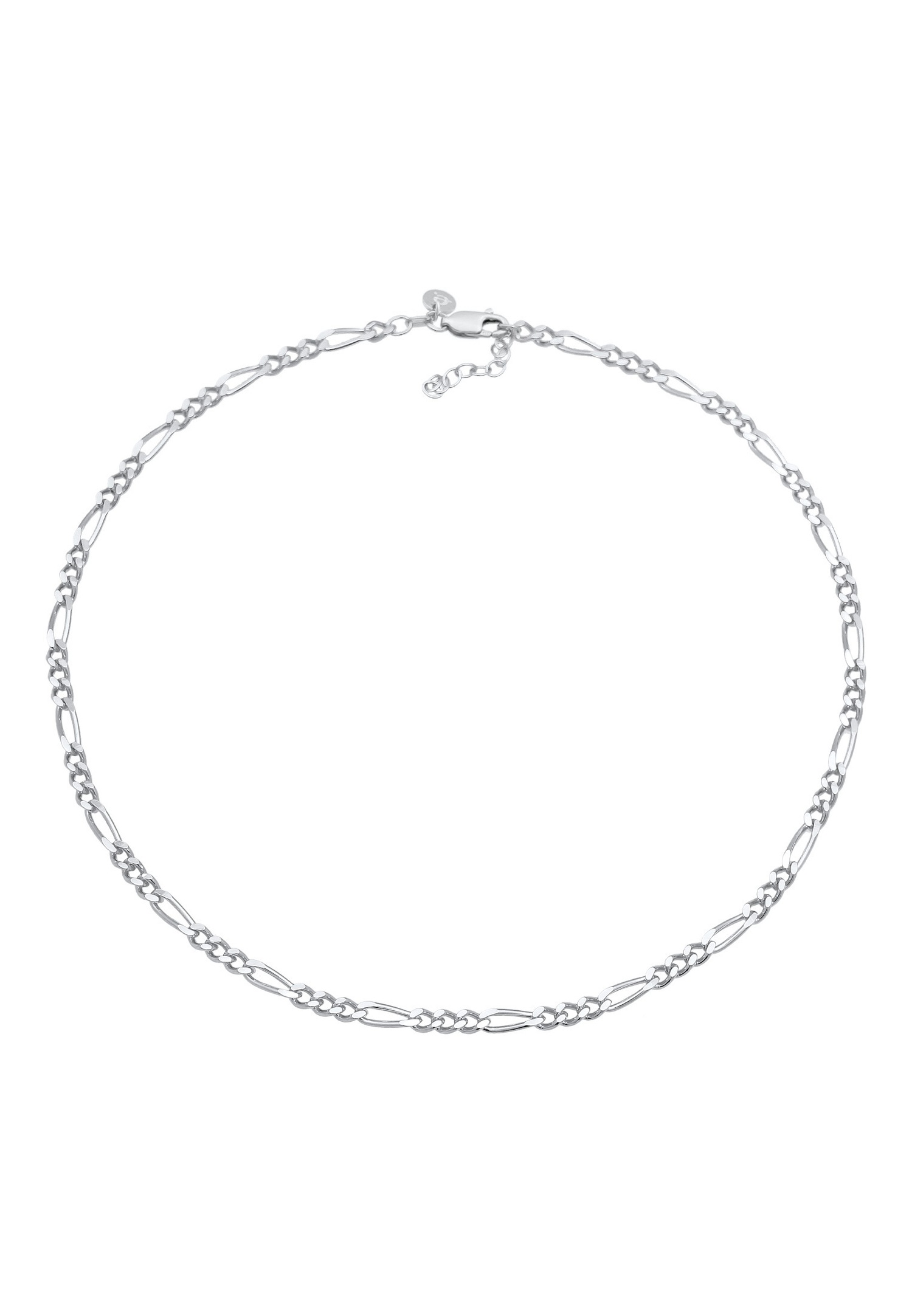 Elli PREMIUM Femme Choker Figaro Strong Basic Blogger en argent sterling 925
