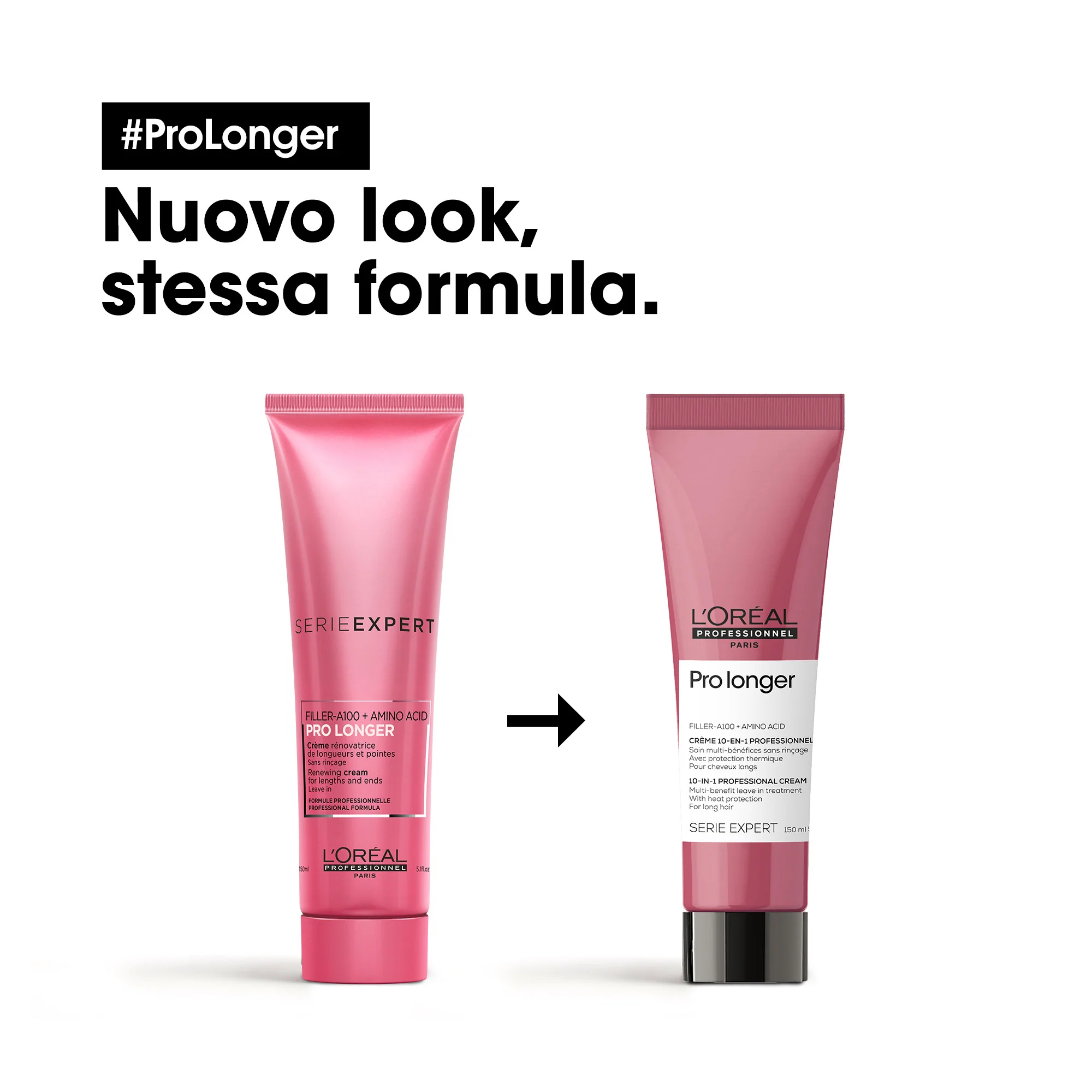 SERIE EXPERT New Pro Longer 10-in-1 Cream - Crema Capelli Styling & Finish, Crema Capelli