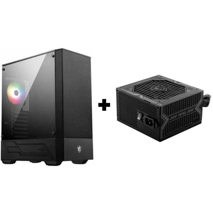 MSI MAG Forge 110R PC Case + MSI MAG A650BN PC Power Supply