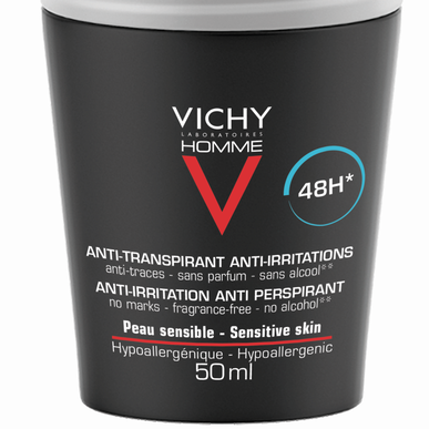 Vichy Pánský roll-on deodorant proti podráždění 48 hodin 50ml