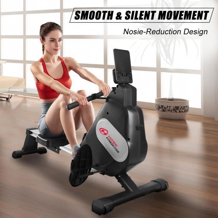 Home Fitness CODE Roeimachine - Magnetische Roeimachine met LCD-console en 16 Weerstandsniveaus - Zwart