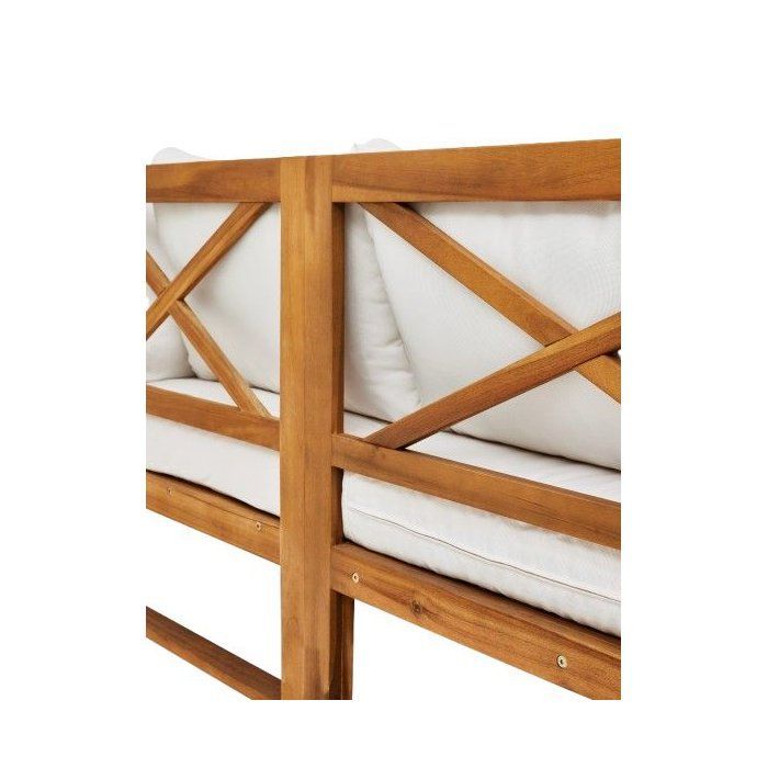 Set di mobili da giardino angolari modulari LEVATA CLASSIC - Legno di acacia certificato FSC - 5 posti - Beige