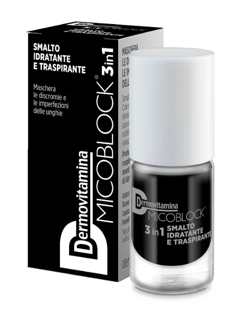 DERMOVITAMINA Dermovitamina Micoblock 3 en 1 noir 5 ml vernis à ongles hydratant et respirant