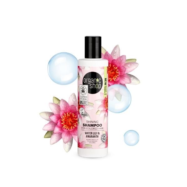 Shampoo Brilhante Organic Shop para Cabelos Coloridos 280ml