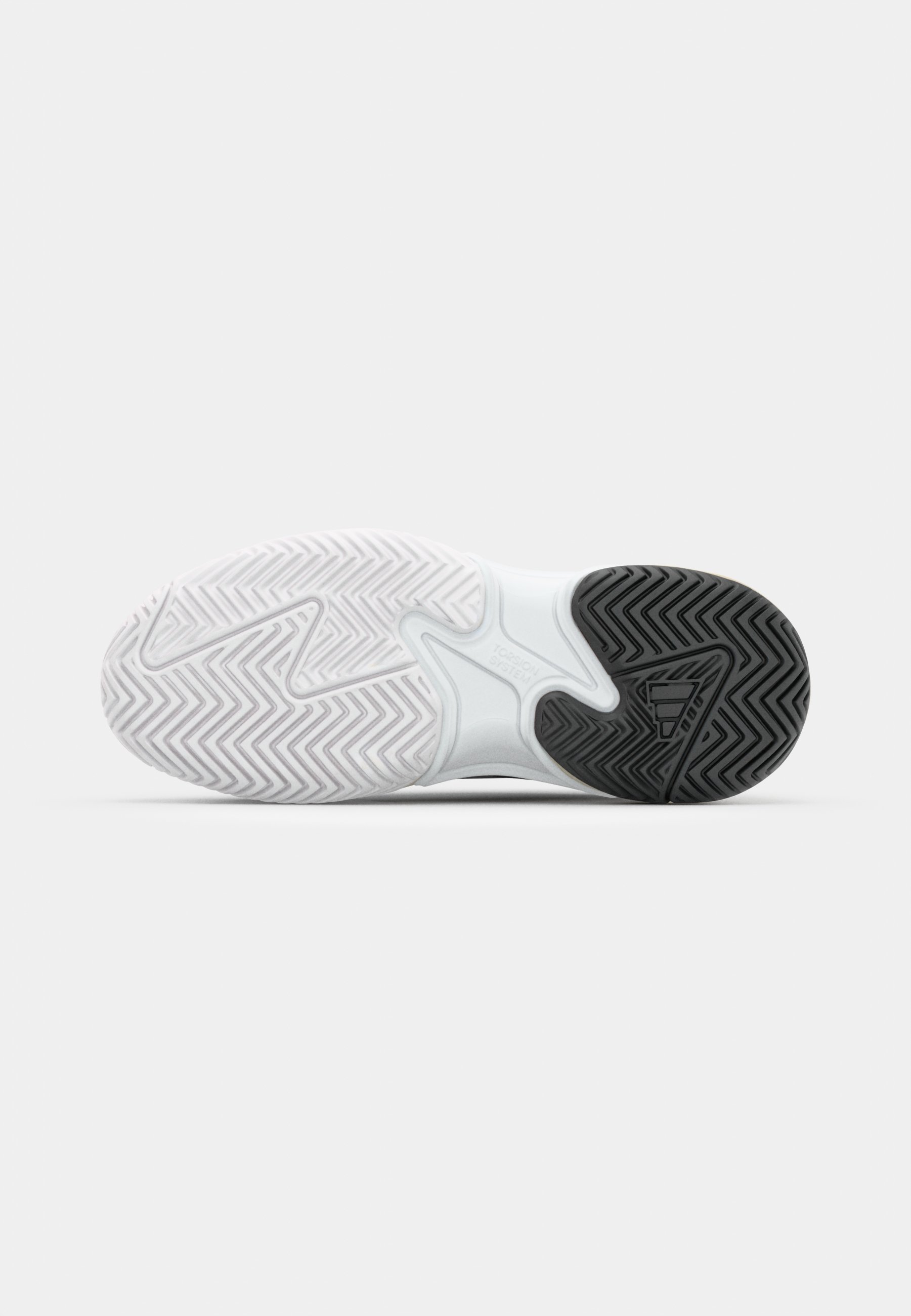 adidas Performance ASMC BARRICADE - Chaussures de tennis multicourts - Noir/Argent métallisé/Lait d'amande