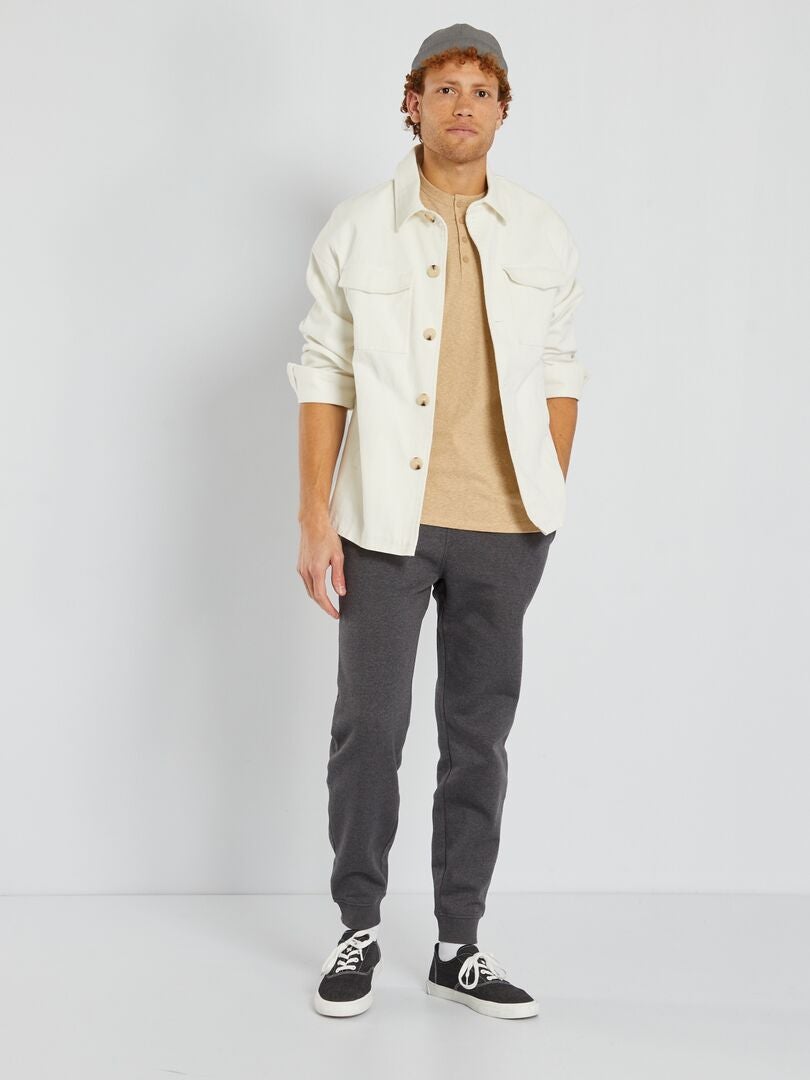 Fleece joggingbroek - GRIJS