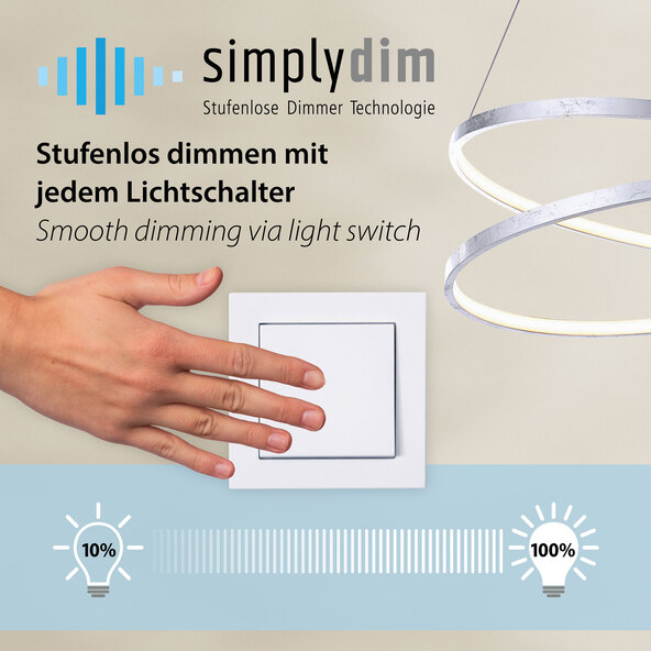 LED-Pendelleuchte Titus, Ø 80 cm, anthrazit