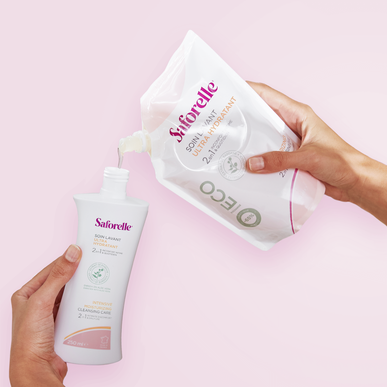 Saforelle Intimate Cleansing Hydratačný gél Eco Náhradná náplň 400 ml 400 ml