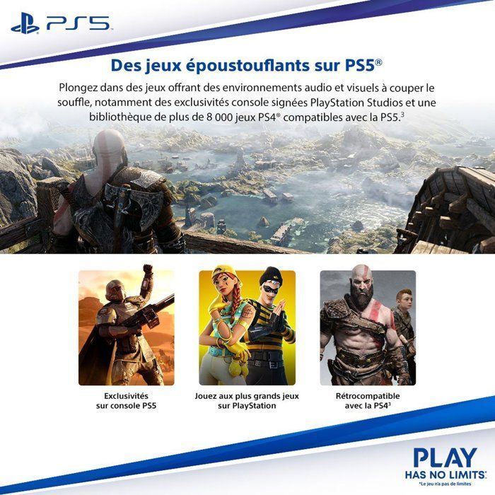 Console PlayStation 5 - Edizione Standard (Modello Slim con lettore CD)