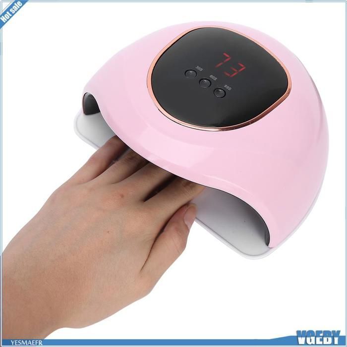 Lâmpada UV profissional para unhas Ashata Nail Art Light 72W, secador de unhas em gel, para manicure e nail art, eletrodomésticos, rosa.