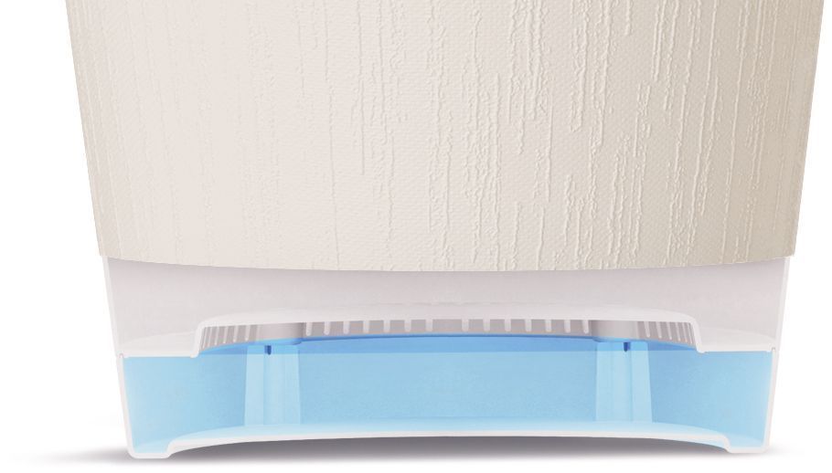 STEFANPLAST ETHICA Blumentopf – 2 l – 40 x 39 cm (H) – mit Wasserreservoir – olivgrün
