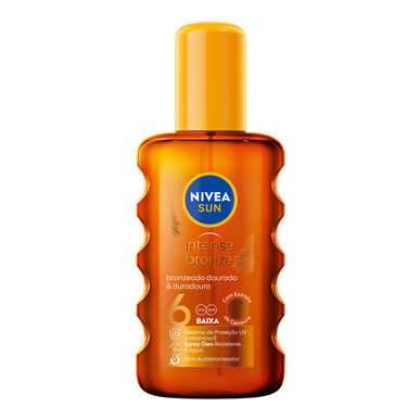 Spray corporal de aceite de zanahoria Nivea Sun SPF 6 200 ml