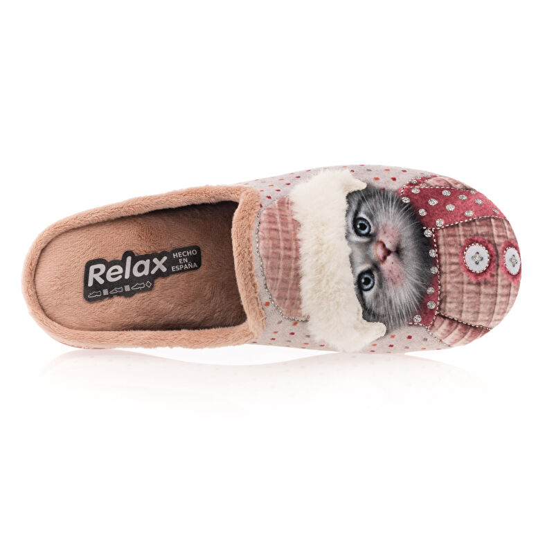 Pantuflas rosas para mujer