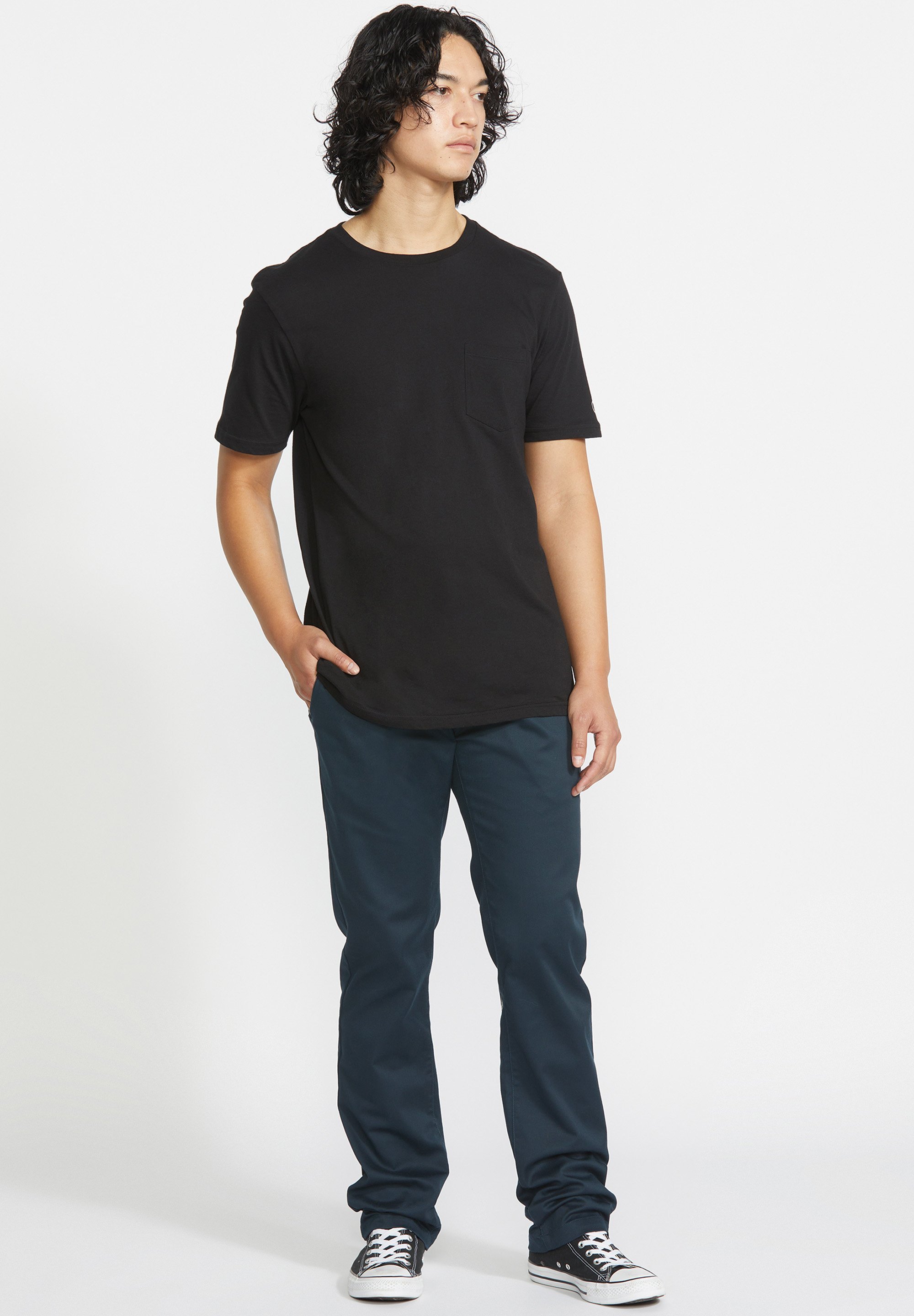 Volcom FRICKIN MODERN STREET - Chinos - bleu marine foncé