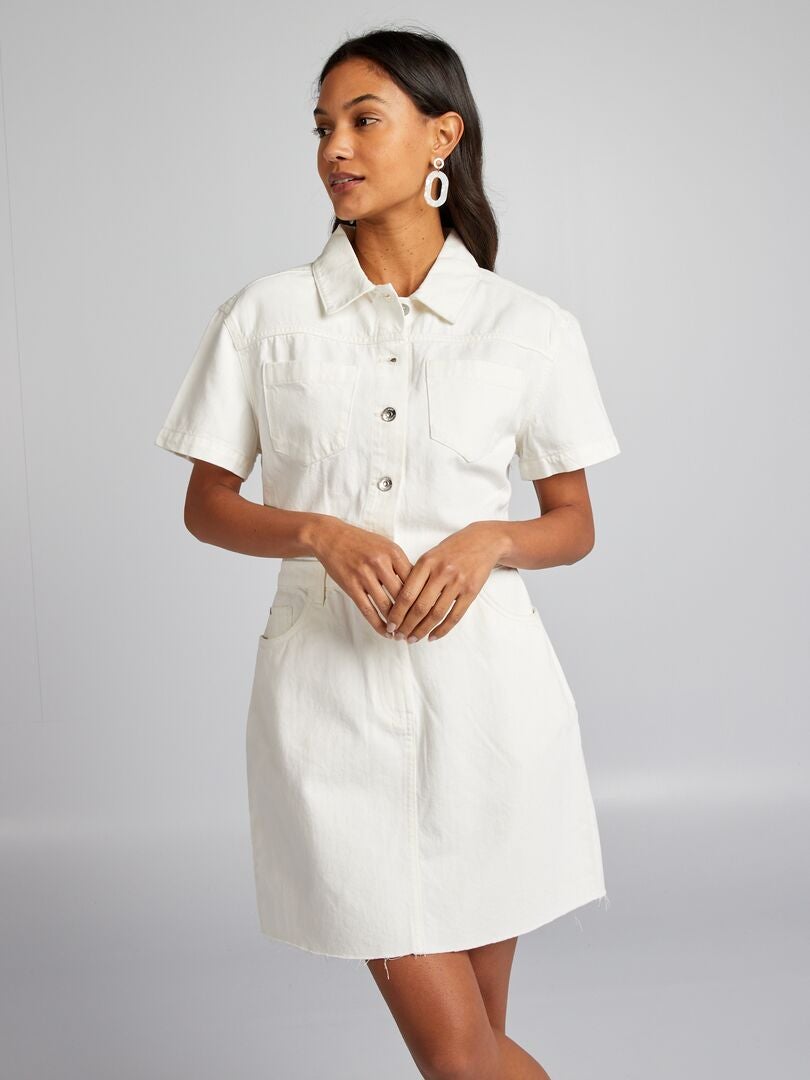 Vestido jeans - BRANCO