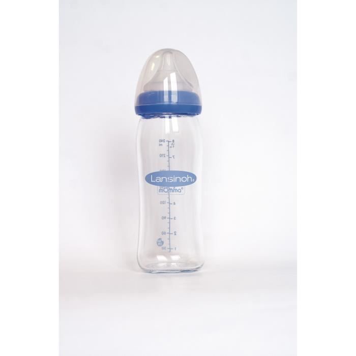 Biberon in vetro LANSINOH Natural Wave da 240 ml