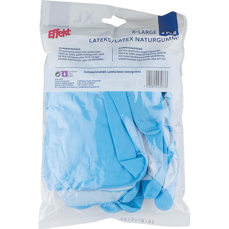 Effekt gummihandskar 3 par XL Effekt