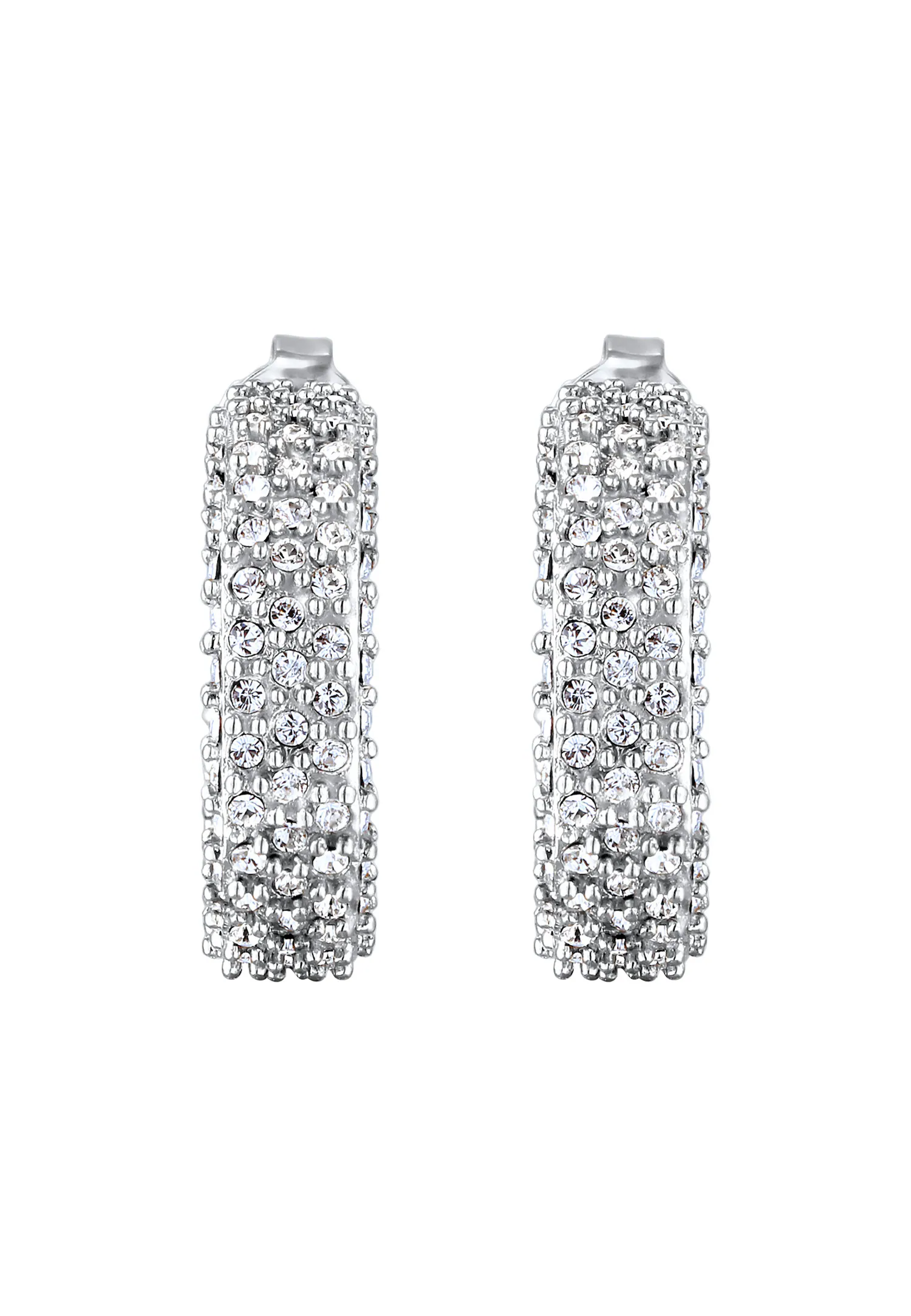 Elli Elli Boucle d'oreilles Femmes Cristaux de verre Taille Xilion Blanc Argent Sterling 925 Party / New Year's Eve
